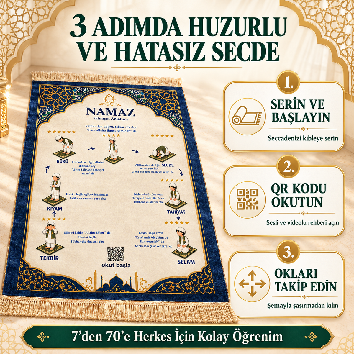 RehberSeccade™ | Namaz Öğreten Seccade